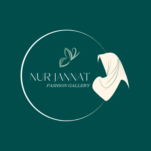 green aesthetic modern muslim clothing store logo